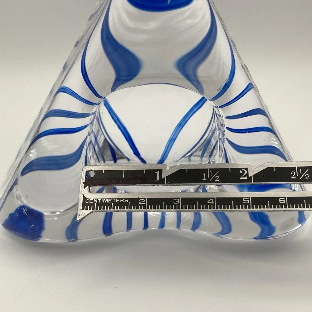 Vintage Swedish Triangular Candleholder by Ulrica Hydman Vallien for Kosta Boda